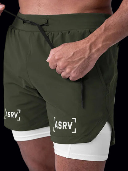 Mens Quick-Dry Athletic Running Shorts