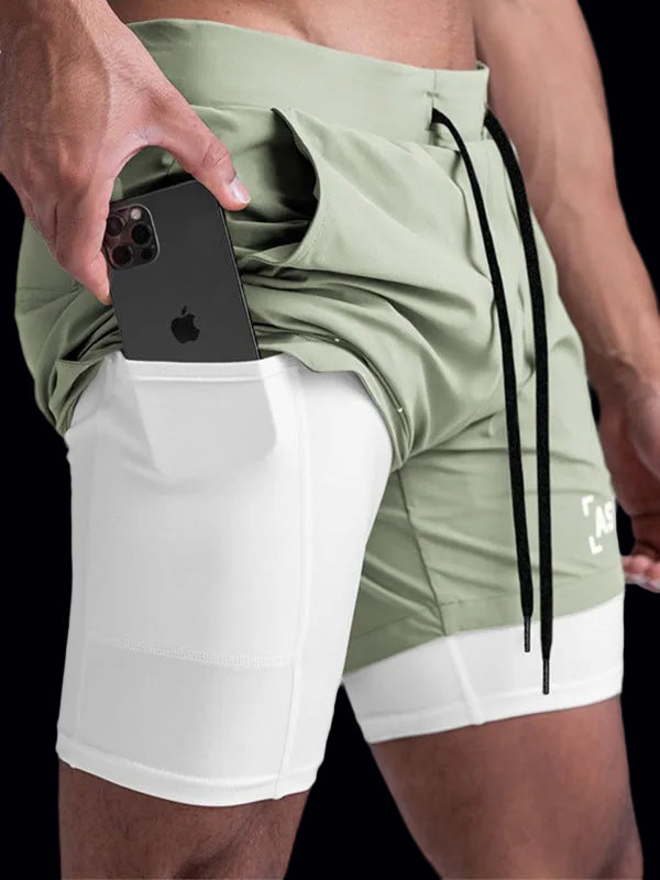 Mens Quick-Dry Athletic Running Shorts