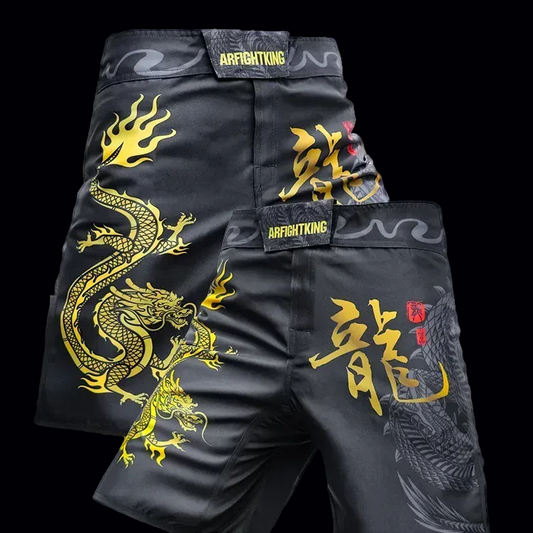Valtrix Golden Ryujin Fight Shorts